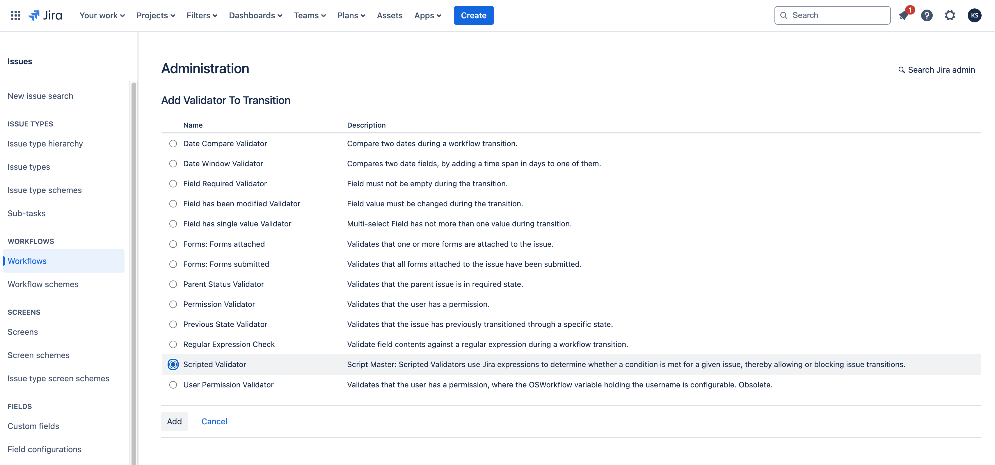 Workflow Validators | KaiserSoft Apps Documentation Hub